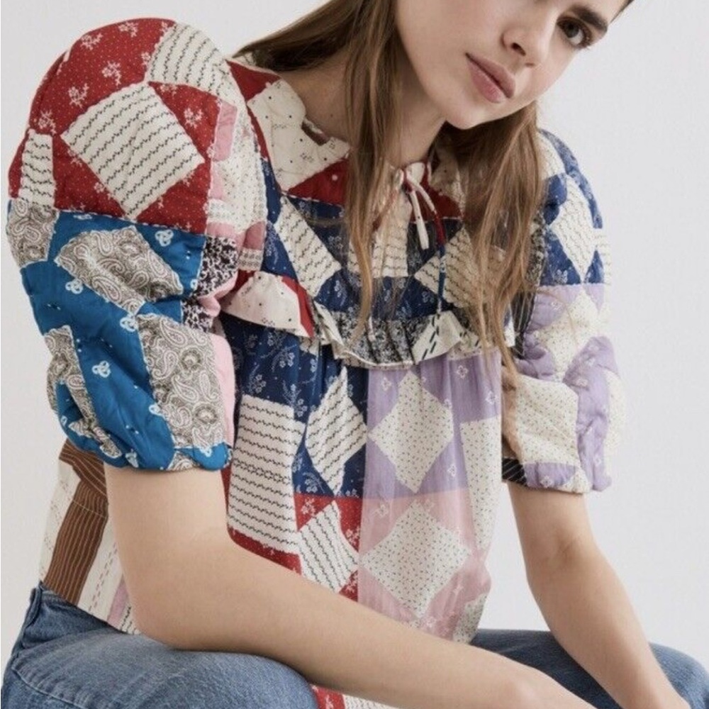 Sea New York Multicolor Patchwork Blouse